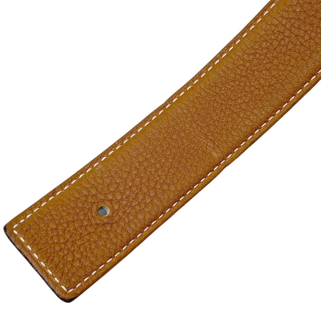 HERMES エルメス Hベルト コンスタンス 90 リバーシブル ボックスカーフ/トリヨンクレマンス ブラック/ゴールド/シルバー金具 □J刻印