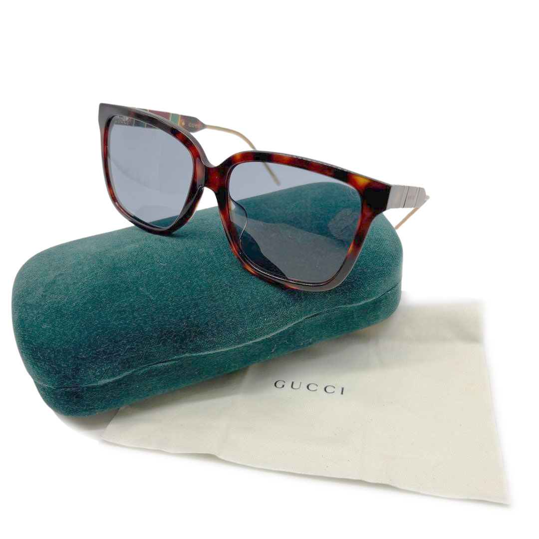 GUCCI グッチ レディースサングラス ウェリントン型 56□16 145