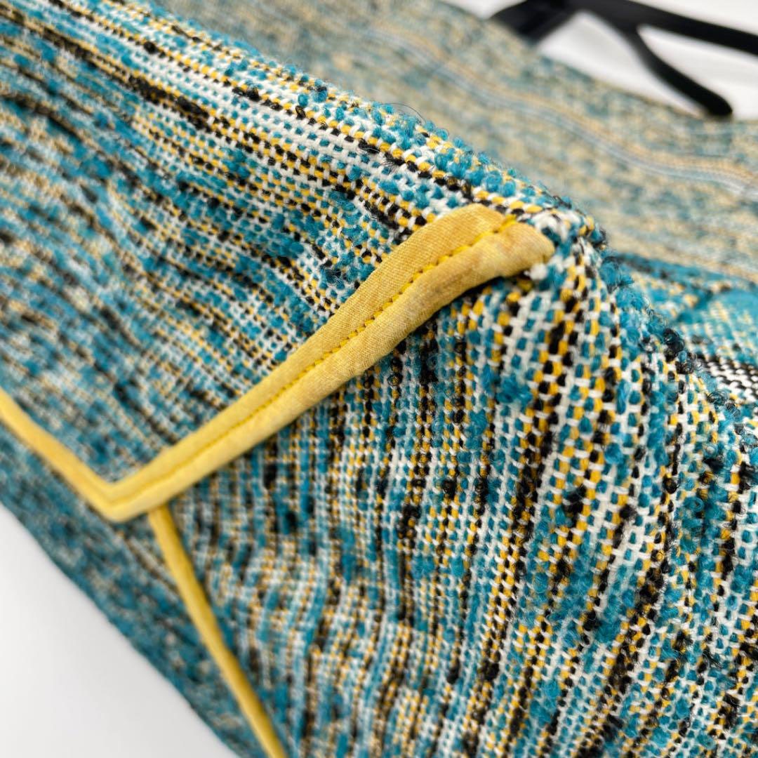 CELINE セリーヌ トートバッグ カバファントム ミディアム ツイード レザー ミレニアムコレクション グリーン系マルチカラー 171052BAF.07BL