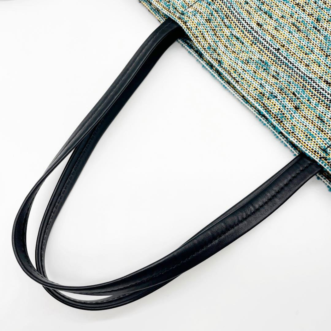 CELINE セリーヌ トートバッグ カバファントム ミディアム ツイード レザー ミレニアムコレクション グリーン系マルチカラー 171052BAF.07BL