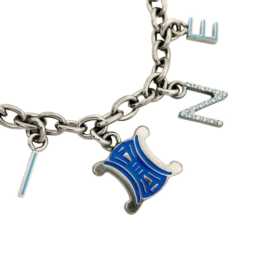 CELINE セリーヌ マカダム ロゴ チェーンブレスレット ライン