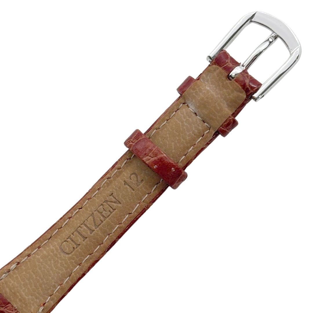 BURBERRY バーバリー レディース腕時計 レクタンギュラー QZ SS/革ベルト シルバー/ブラウン系 5420-H30709