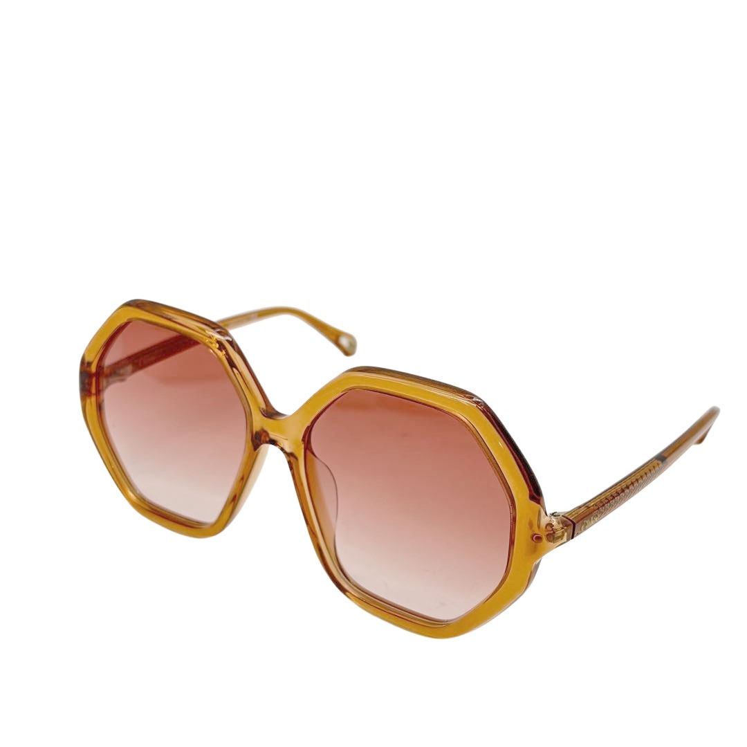 Chloe クロエ レディースサングラス 58□16 140 ピンクブラウン系