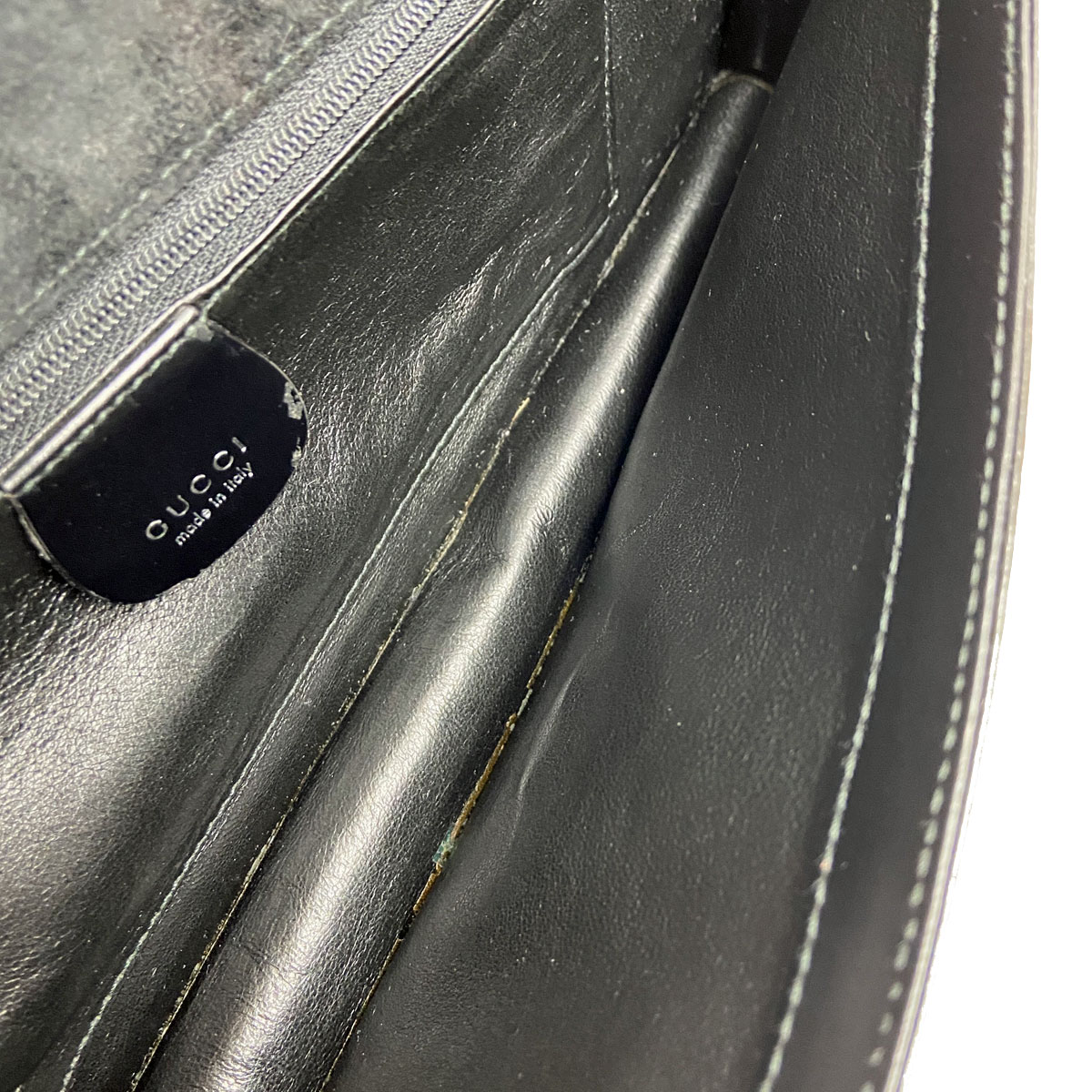 GUCCI グッチ クラッチバッグ エナメル ブラック 0634 | バッグ