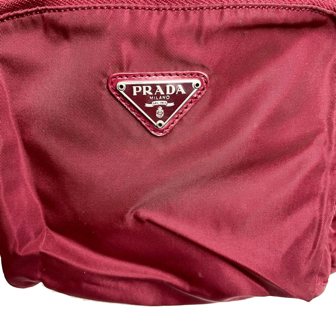 PRADA プラダ ミニリュックサック バックパック ナイロン レッド B5827F