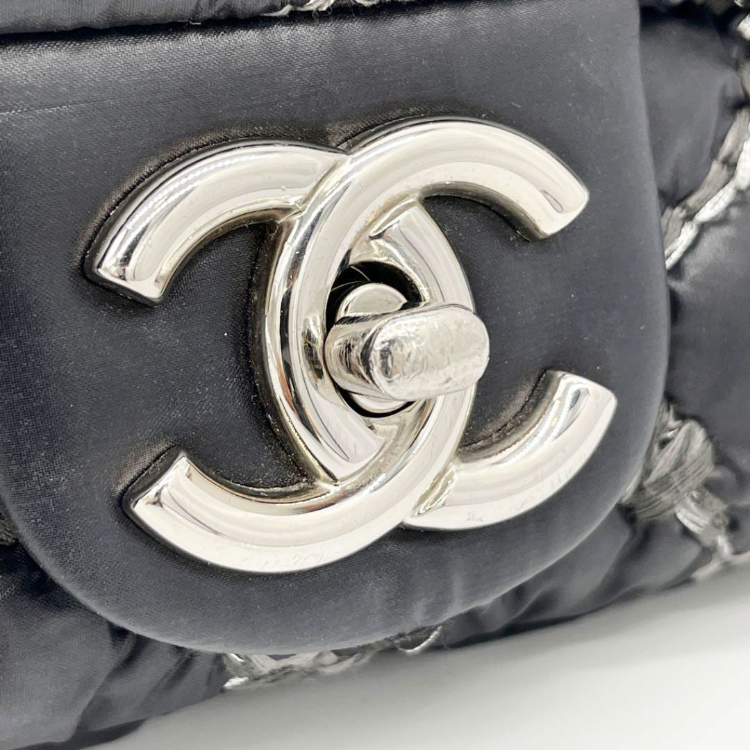 CHANEL シャネル チェーンショルダーバッグ パリビザンス ナイロン