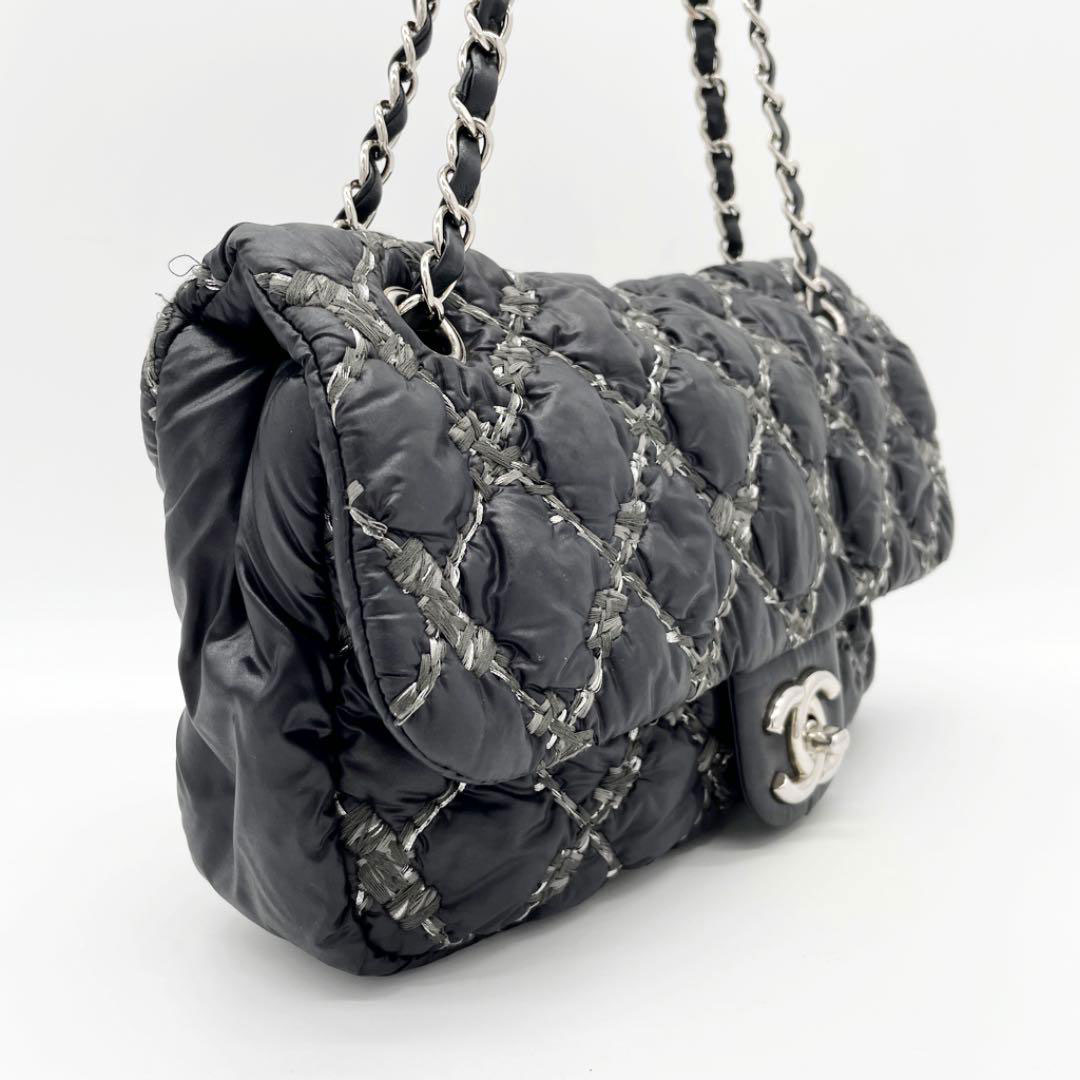 CHANEL シャネル チェーンショルダーバッグ パリビザンス ナイロン  