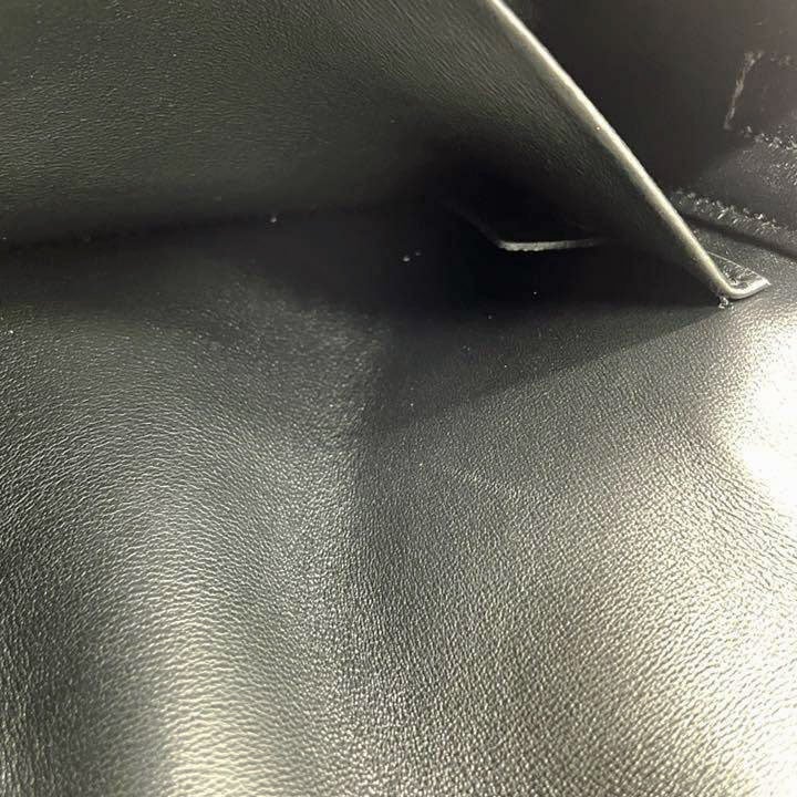 CELINE セリーヌ ハンドバッグ ショルダーバッグ トリオンフ シャイニーカーフスキン ブラック ゴールド金具 19414