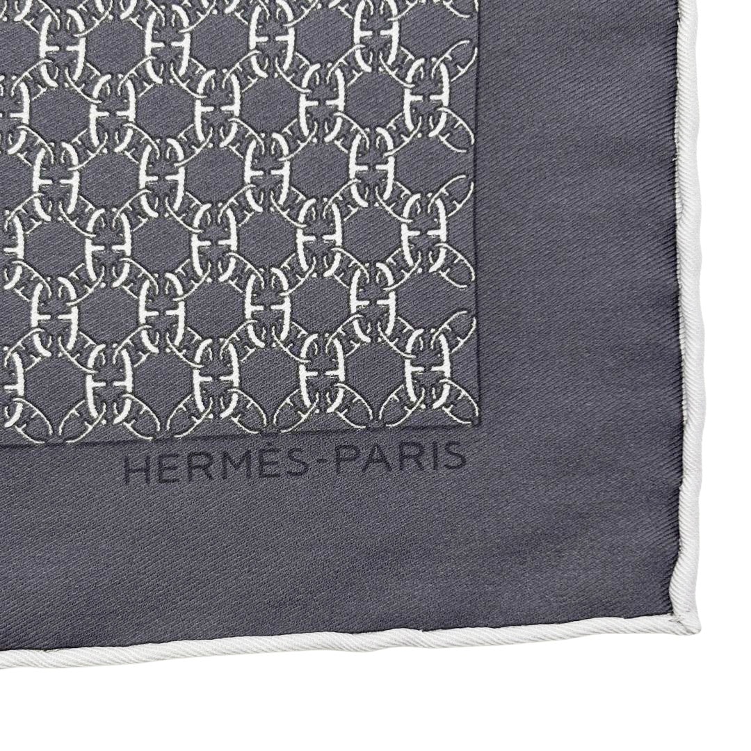 エルメス、ポケットチーフ、シルク エルメス HERMES ポケットチーフ グリーン シルク レディース