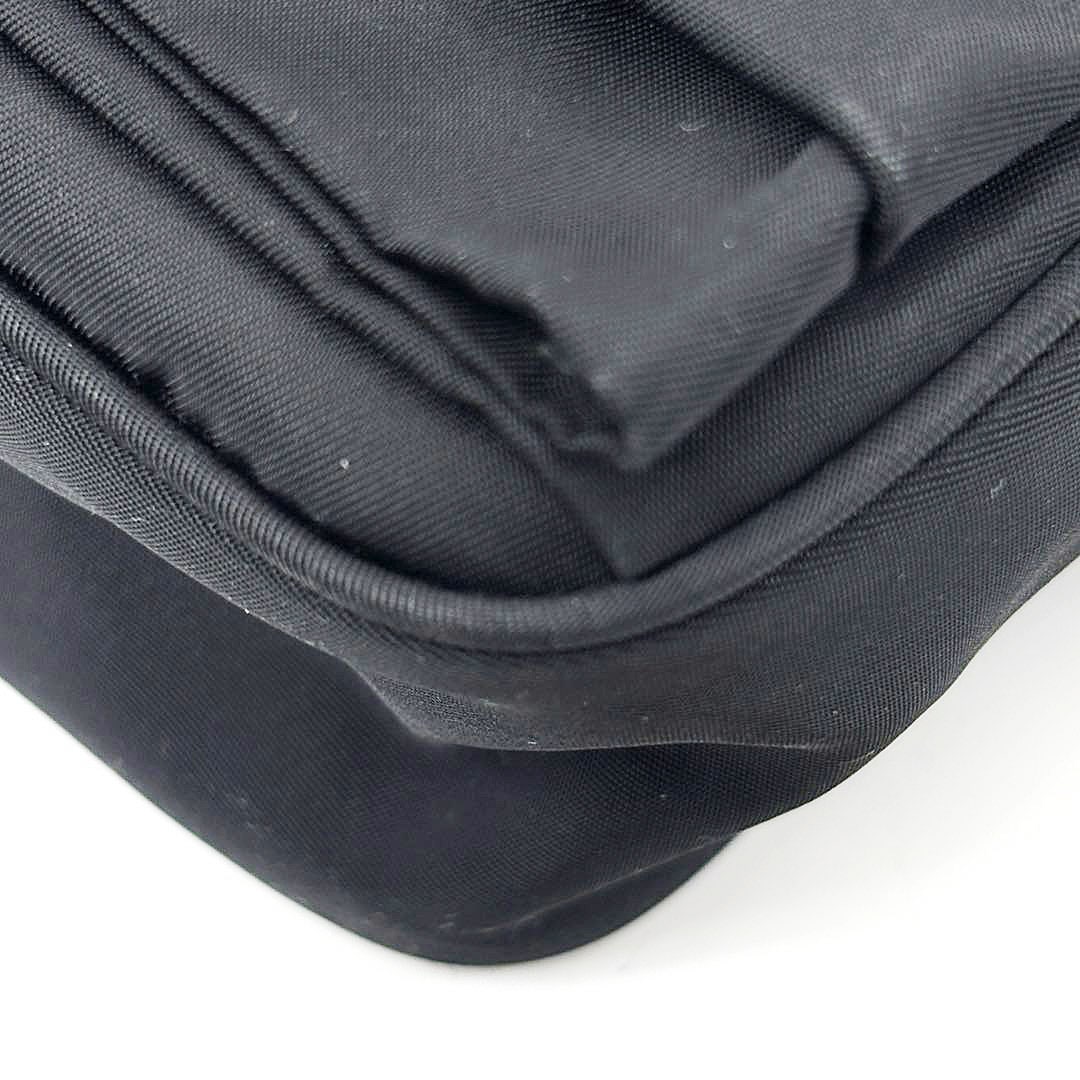 PRADA プラダ リボン ミニショルダーバッグ ナイロン ブラック/ゴールド金具