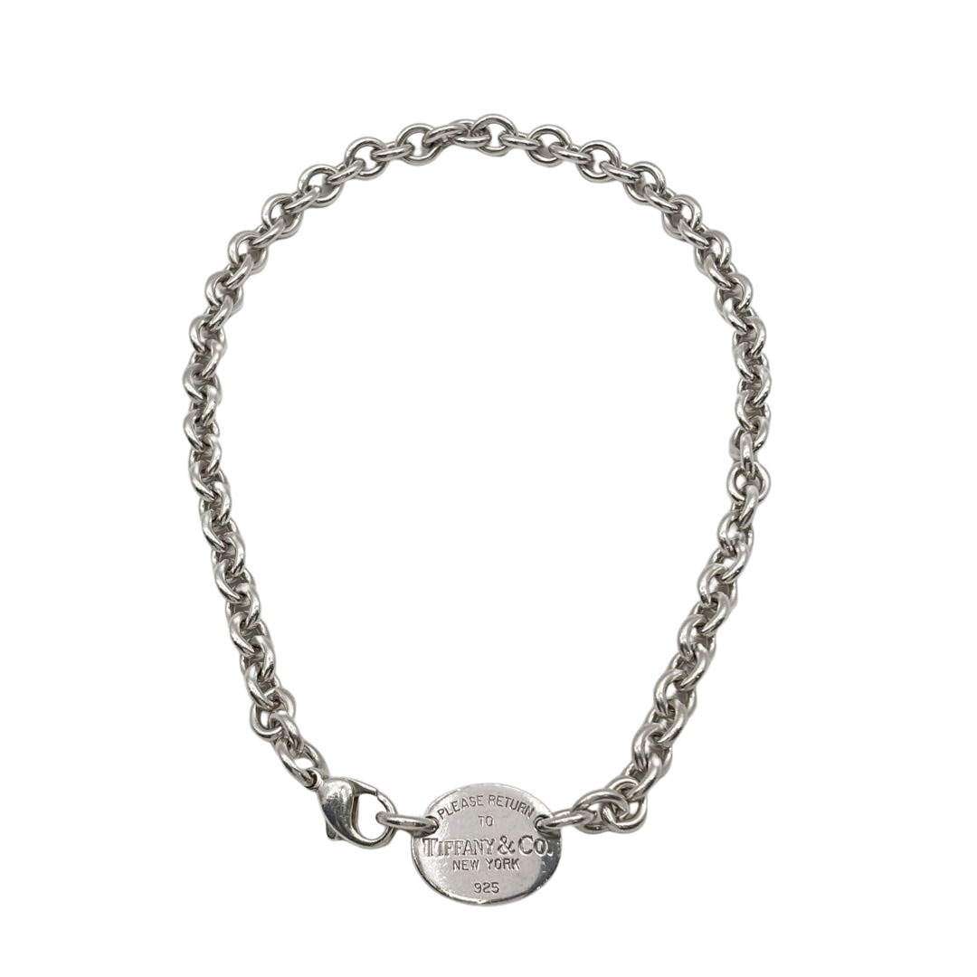 TIFFANY&Co. ティファニー リターントゥ ティファニー チョーカーネックレス オーバルタグ 925 シルバー 53.3g