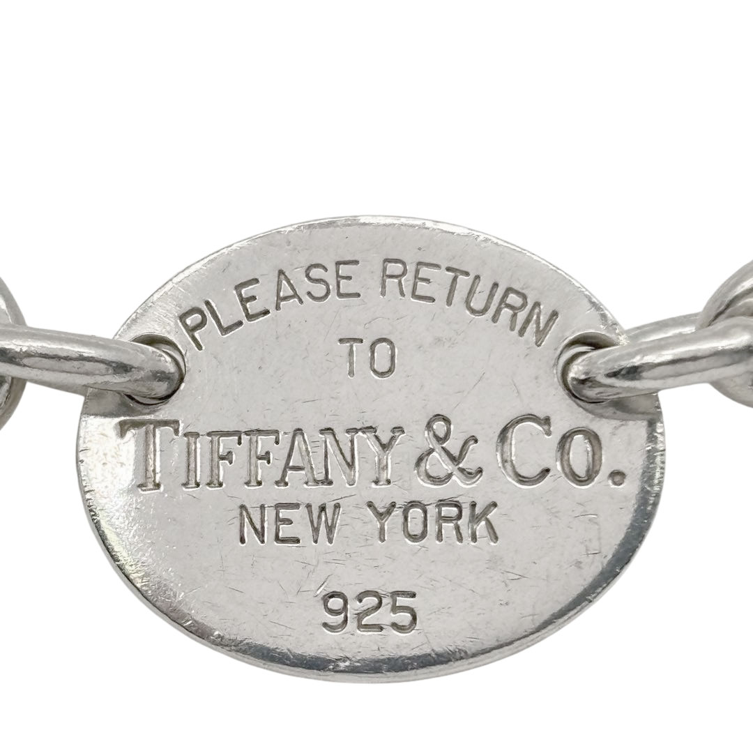 TIFFANY&Co. ティファニー リターントゥ ティファニー チョーカーネックレス オーバルタグ 925 シルバー 53.3g