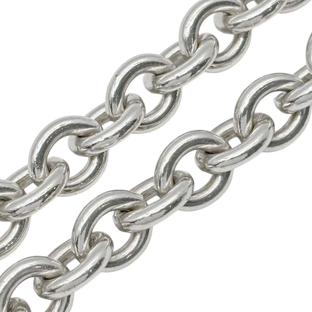 TIFFANY&Co. ティファニー リターントゥ ティファニー チョーカーネックレス オーバルタグ 925 シルバー 53.3g