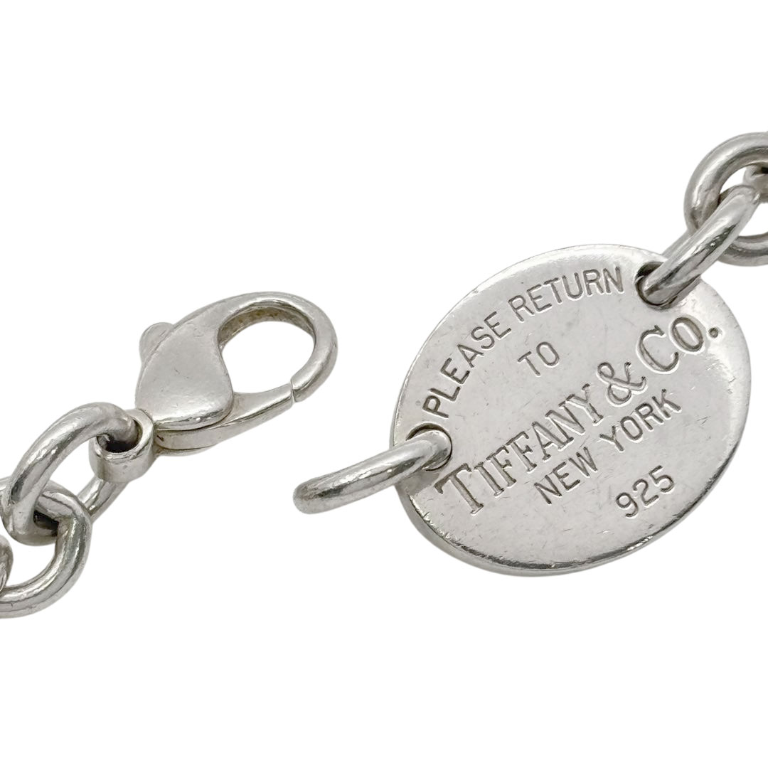 TIFFANY&Co. ティファニー リターントゥ ティファニー チョーカーネックレス オーバルタグ 925 シルバー 53.3g