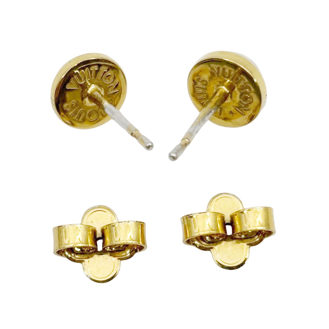 LOUIS VUITTON ルイヴィトン ピアス クルーザー フェイクパール ゴールド M00601