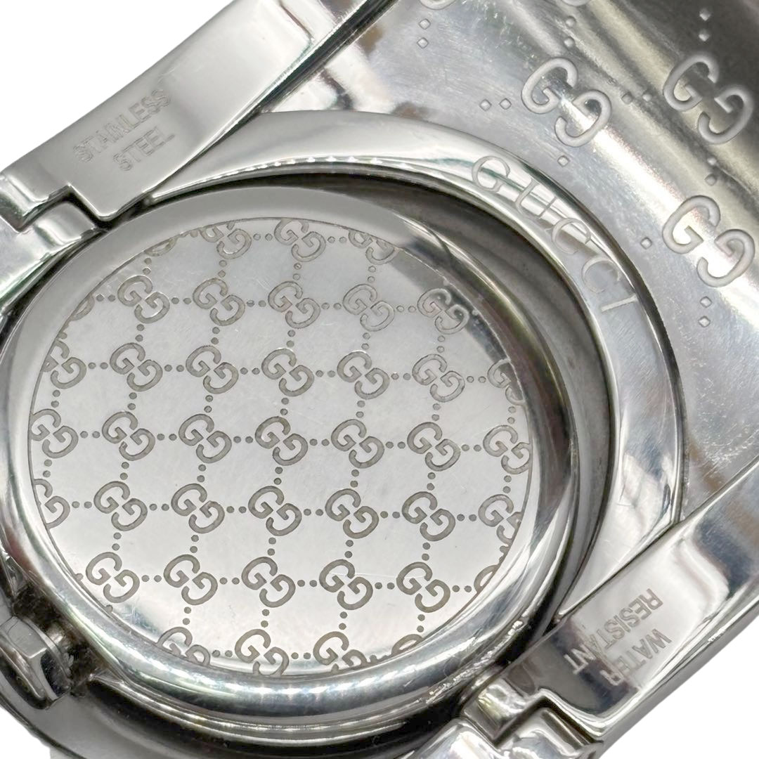 GUCCI グッチ レディース腕時計 トワール バングルウォッチ 112 QZ GGスプリーム/SS ブラウン系/シルバー