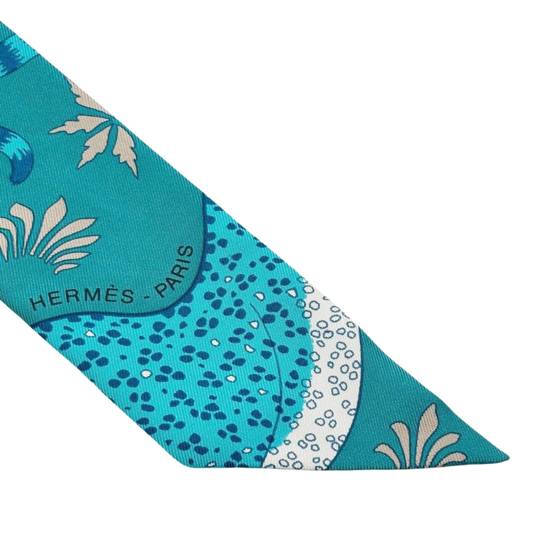 HERMES エルメス スカーフ ツイリー 『LES LEOPARDS(レオパード