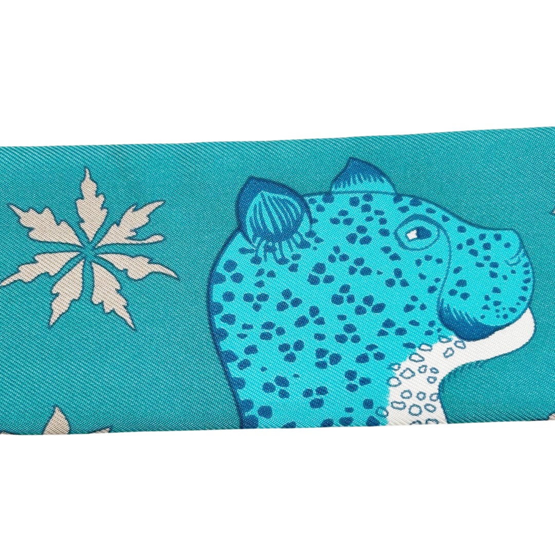 HERMES エルメス スカーフ ツイリー 『LES LEOPARDS(レオパード