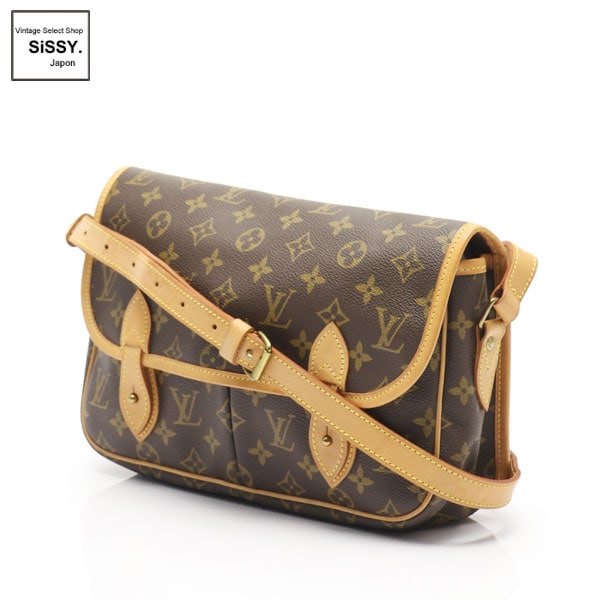 ■ルイヴィトン■ ジベシエールMM モノグラム ショルダーバッグ PVC レザー ブラウン M42247 【LOUIS VUITTON】