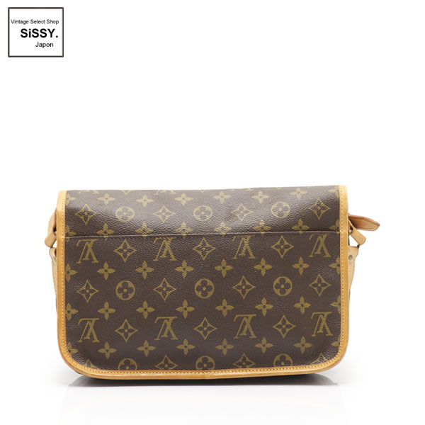 LOUIS VUITTON ルイヴィトン モノグラム ジベシエールMM ショルダーバッグ ブラウン レザー×PVC M42247 ゴールド金具 □ルイヴィトン□ ジベシエールMM モノグラム ショルダーバッグ PVC