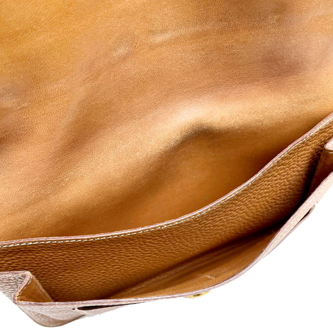 HERMES エルメス ドゴンGM 二つ折り長財布 トゴ ゴールド ゴールド金具 □M刻印（2009年頃製造）