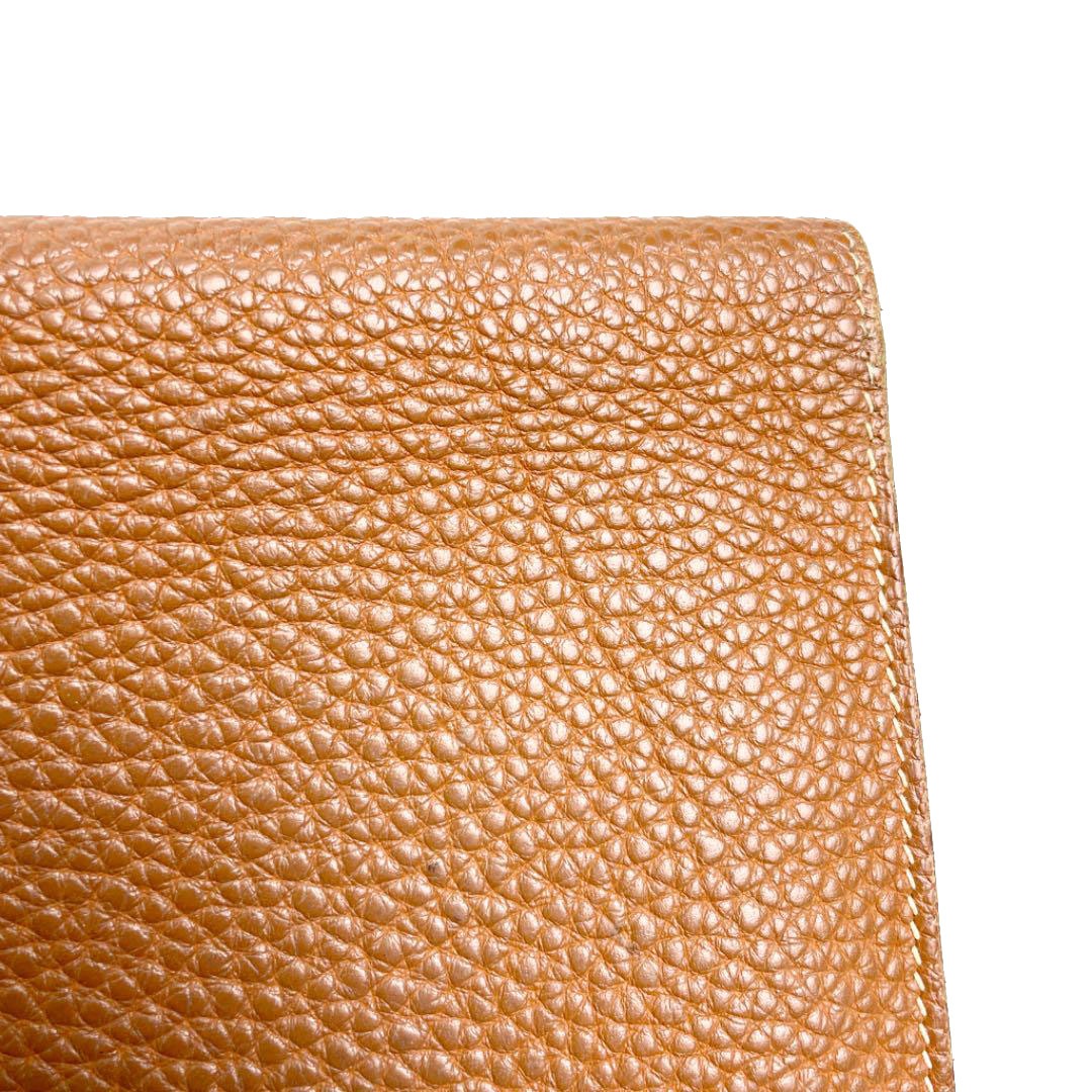 HERMES エルメス ドゴンGM 二つ折り長財布 トゴ ゴールド ゴールド金具 □M刻印（2009年頃製造）