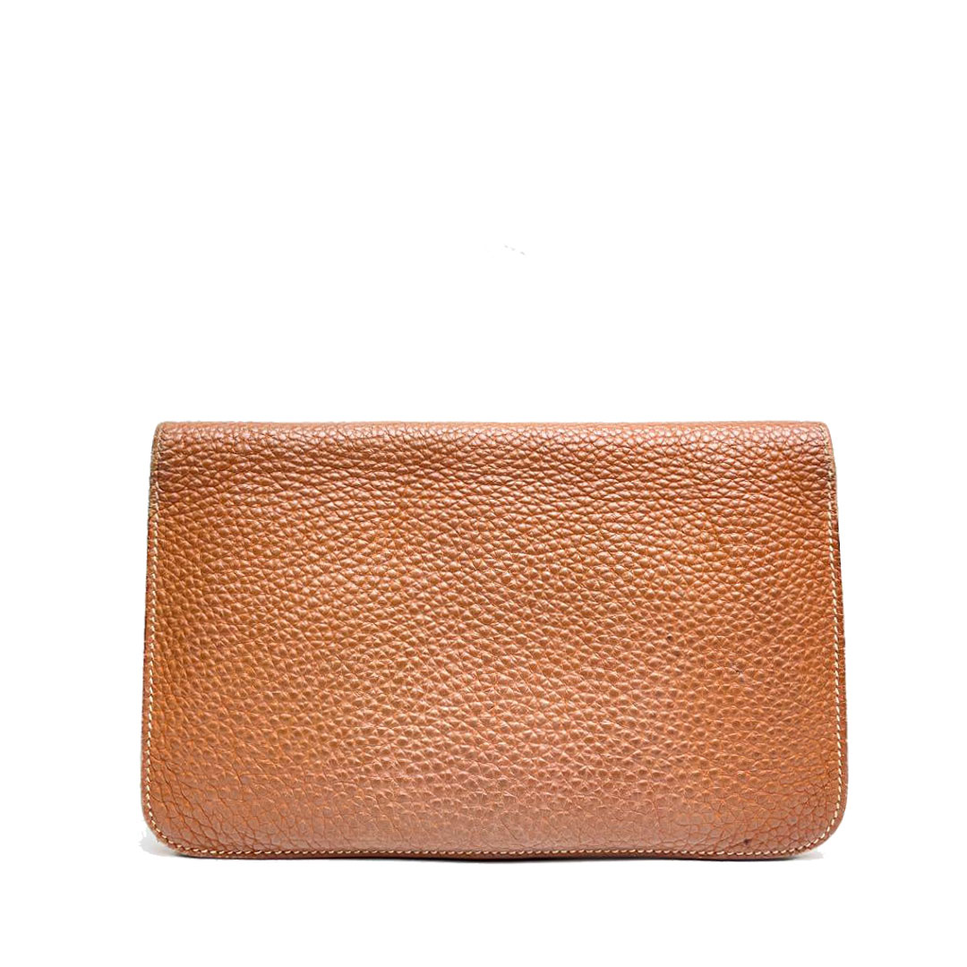 HERMES エルメス ドゴンGM 二つ折り長財布 トゴ ゴールド ゴールド金具 □M刻印（2009年頃製造）