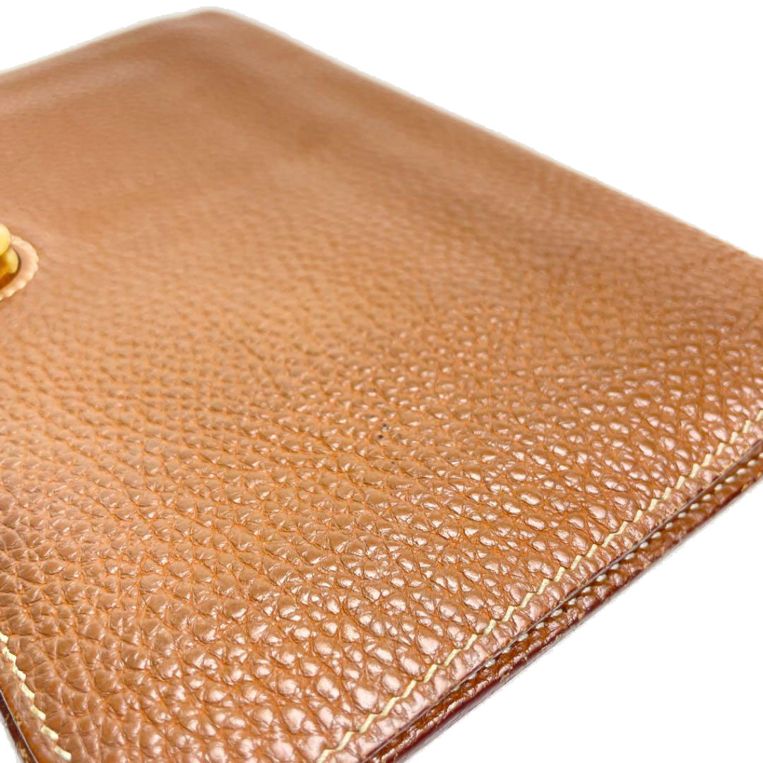 HERMES エルメス ドゴンGM 二つ折り長財布 トゴ ゴールド ゴールド金具 □M刻印（2009年頃製造）