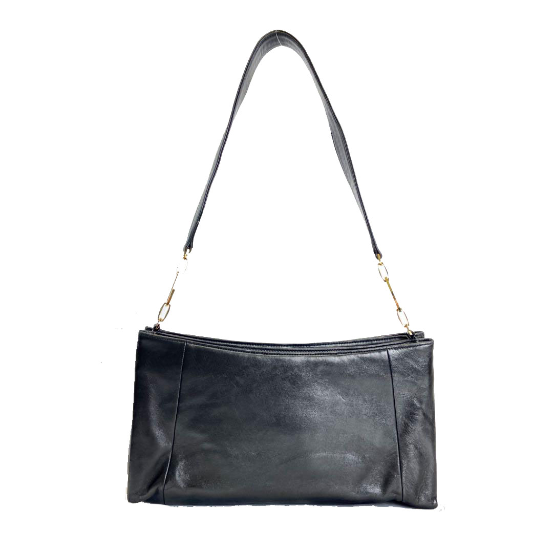 LOEWE ロエベ アナグラム ワンショルダーバッグ ナッパレザー ブラック