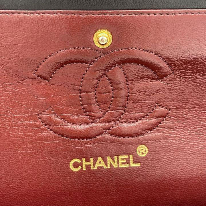 CHANEL シャネル マトラッセ23 チェーンショルダーバッグ ラムスキン ブラック ゴールド金具 1番台