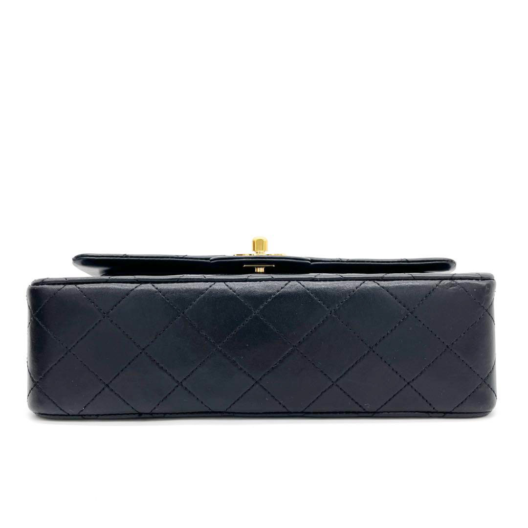 CHANEL シャネル マトラッセ23 チェーンショルダーバッグ ラムスキン ブラック ゴールド金具 1番台