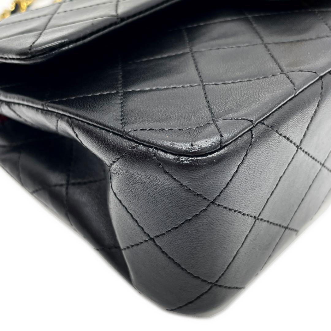 CHANEL シャネル マトラッセ23 チェーンショルダーバッグ ラムスキン ブラック ゴールド金具 1番台
