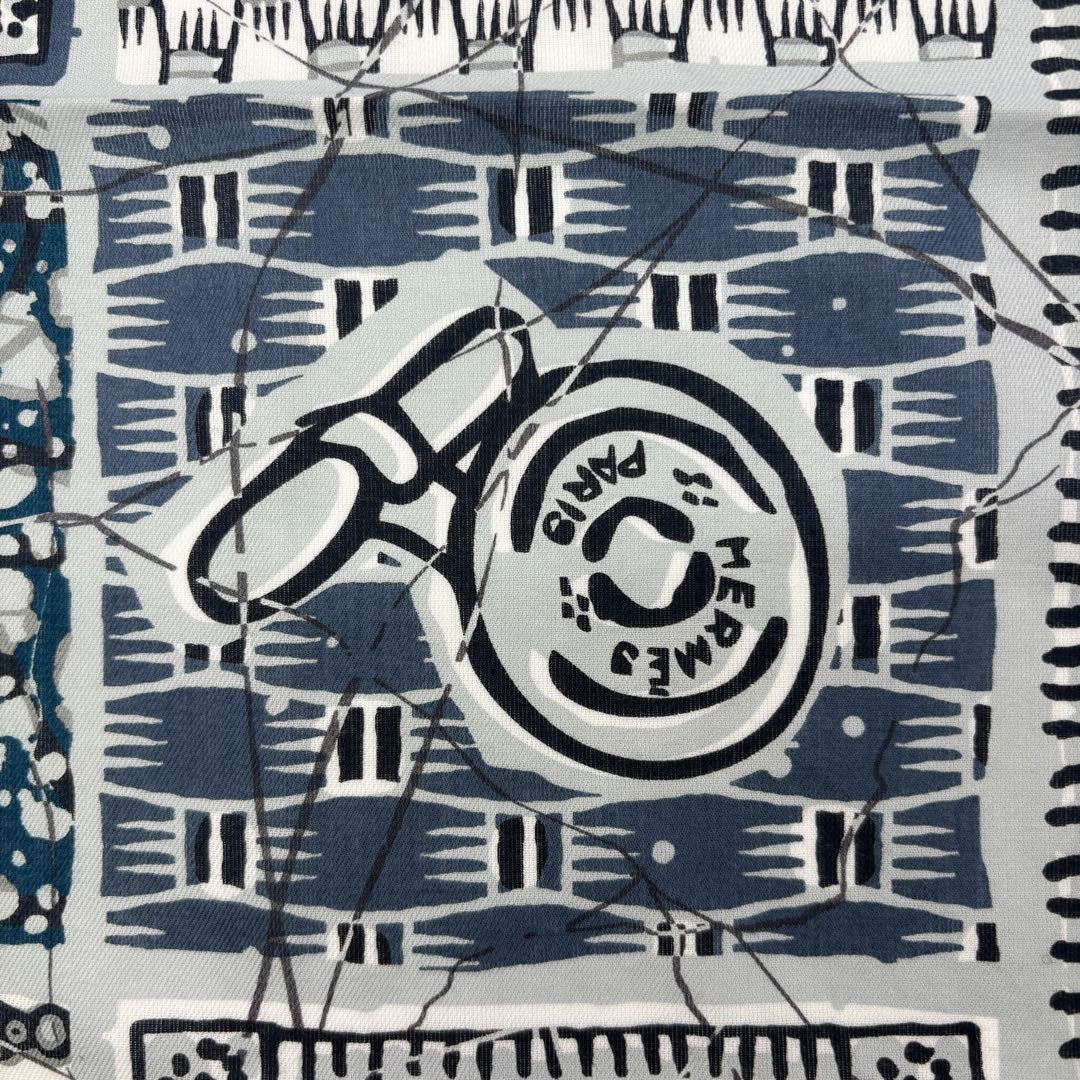 HERMES エルメス スカーフ カレ65 『Le Boubou H(ブーブーH)』コットン
