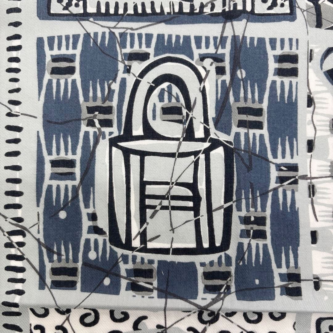 HERMES エルメス スカーフ カレ65 『Le Boubou H(ブーブーH)』コットン