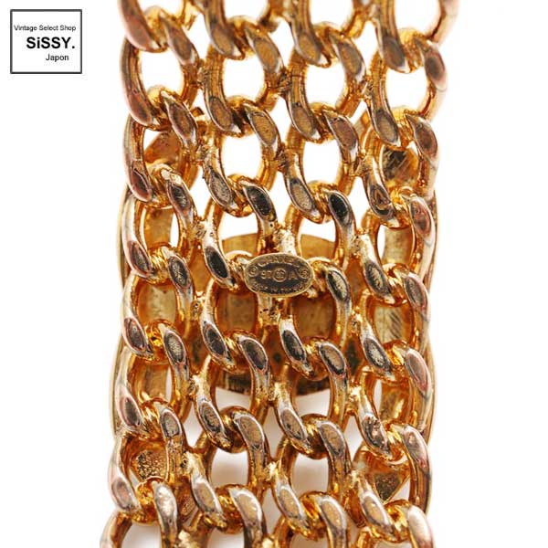 【希少品】 シャネル ブレスレット 97A ココマーク ヴィンテージ CHANEL ココマーク ターンロック ラインストーン ブレスレット