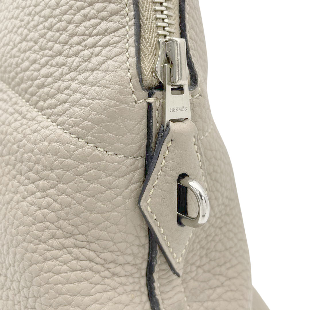 HERMES エルメス ボリード31 2WAYハンドバッグ トリヨンクレマンス トゥルティールグレー シルバー金具 □N刻印