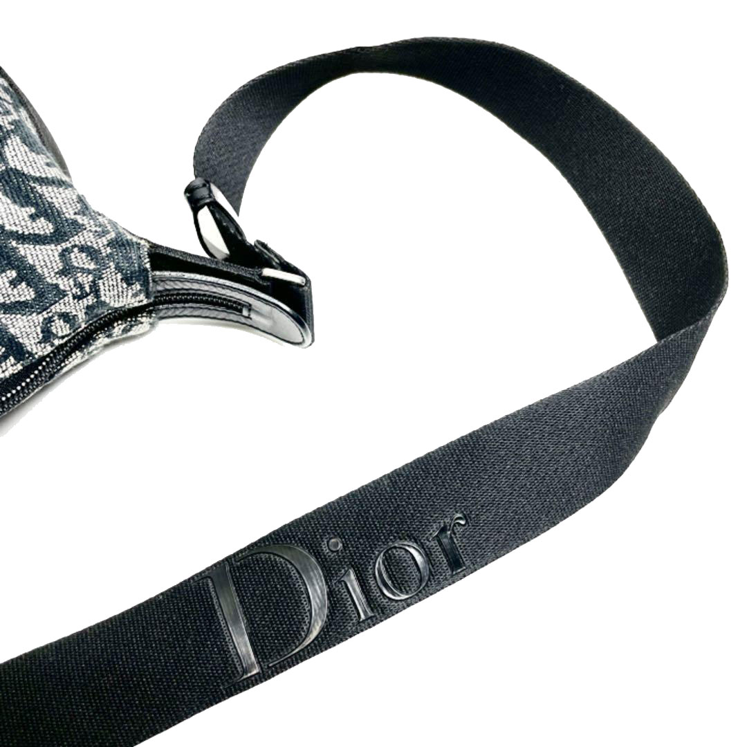 Christian Dior クリスチャン ディオール トロッター ショルダーバッグ キャンバス ブラック