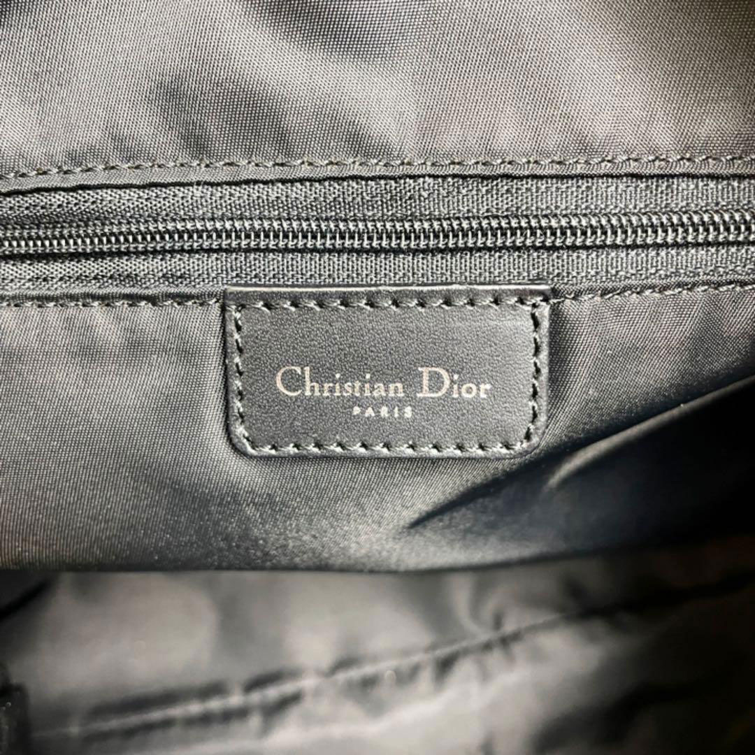 Christian Dior クリスチャン ディオール トロッター ショルダーバッグ キャンバス ブラック