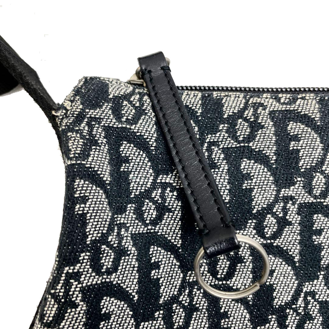 Christian Dior クリスチャン ディオール トロッター ショルダーバッグ キャンバス ブラック