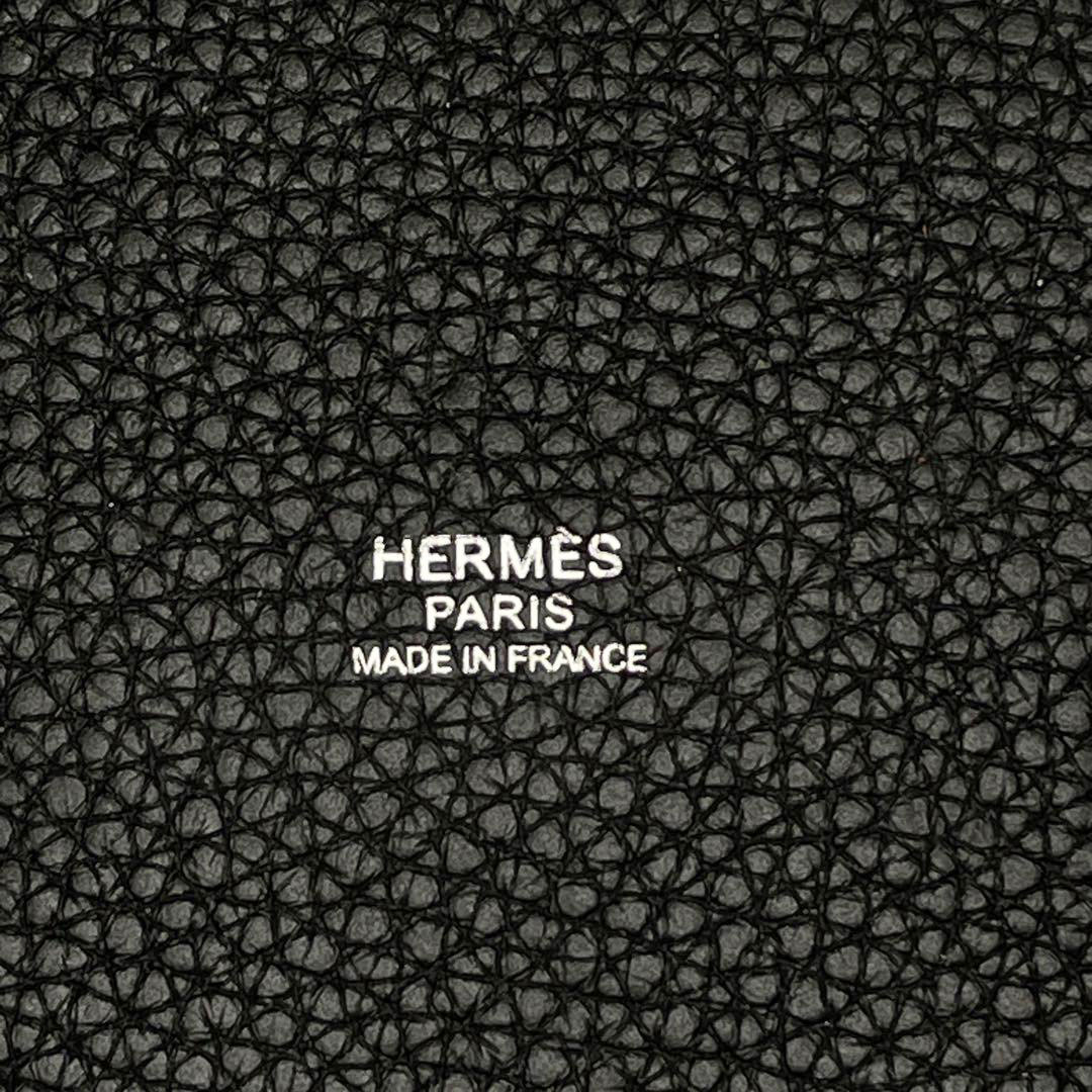 HERMES エルメス ハンドバッグ ピコタンロックMM トリヨンクレマンス ノワール/シルバー金具 □R刻印