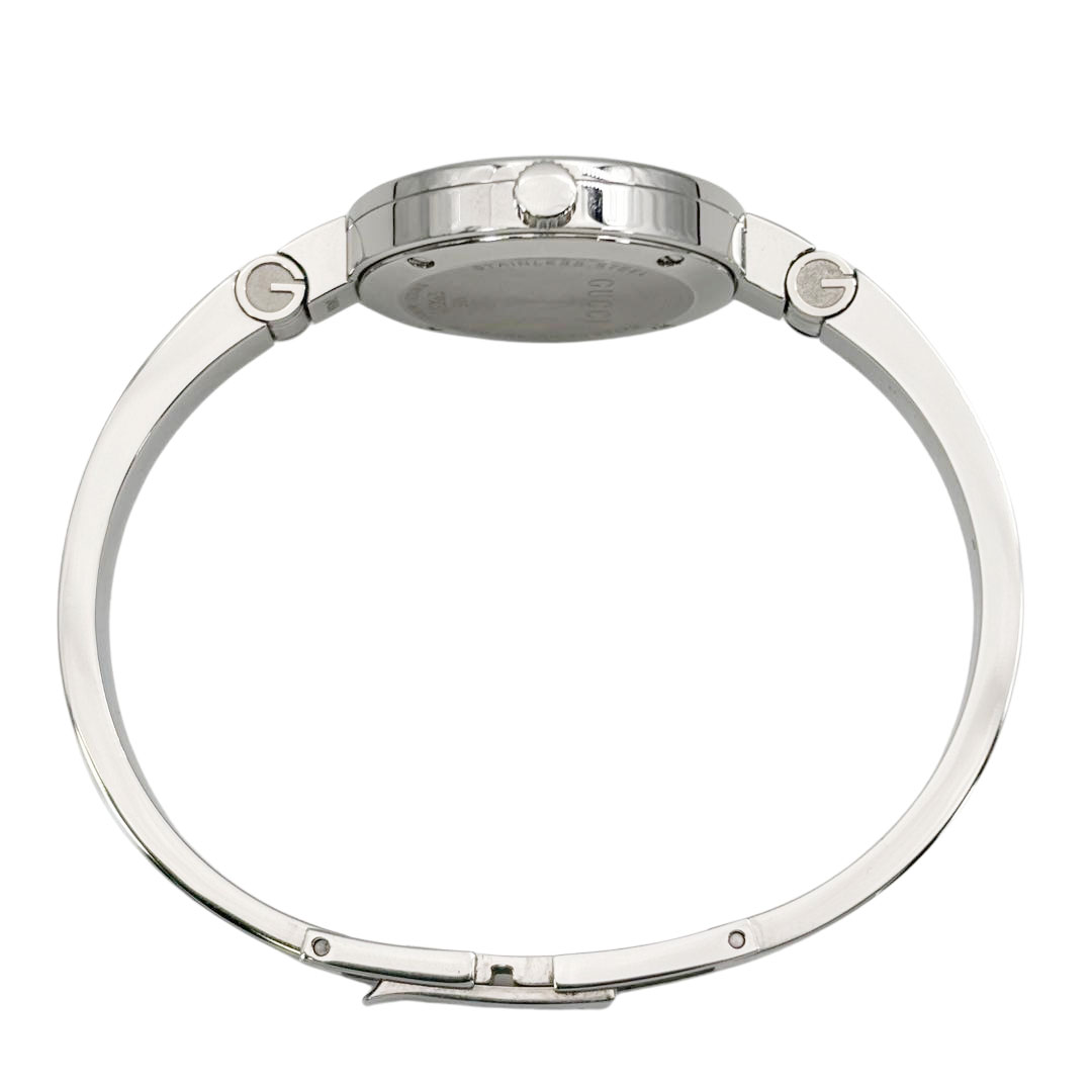 GUCCI グッチ レディース腕時計 バングルウォッチ シェリーライン QZ シルバー 105(YA105520)