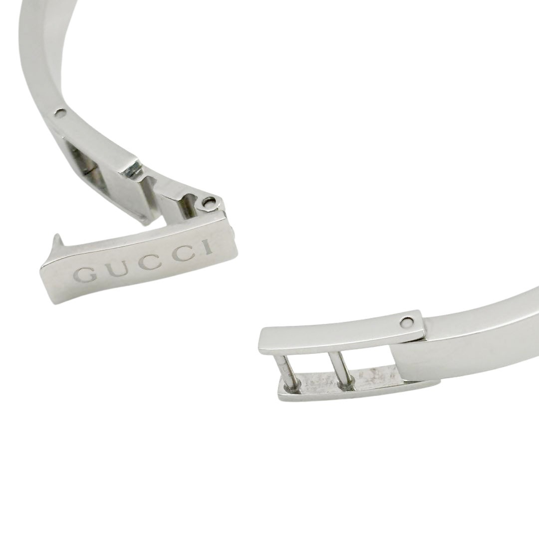 GUCCI グッチ レディース腕時計 バングルウォッチ シェリーライン QZ シルバー 105(YA105520)