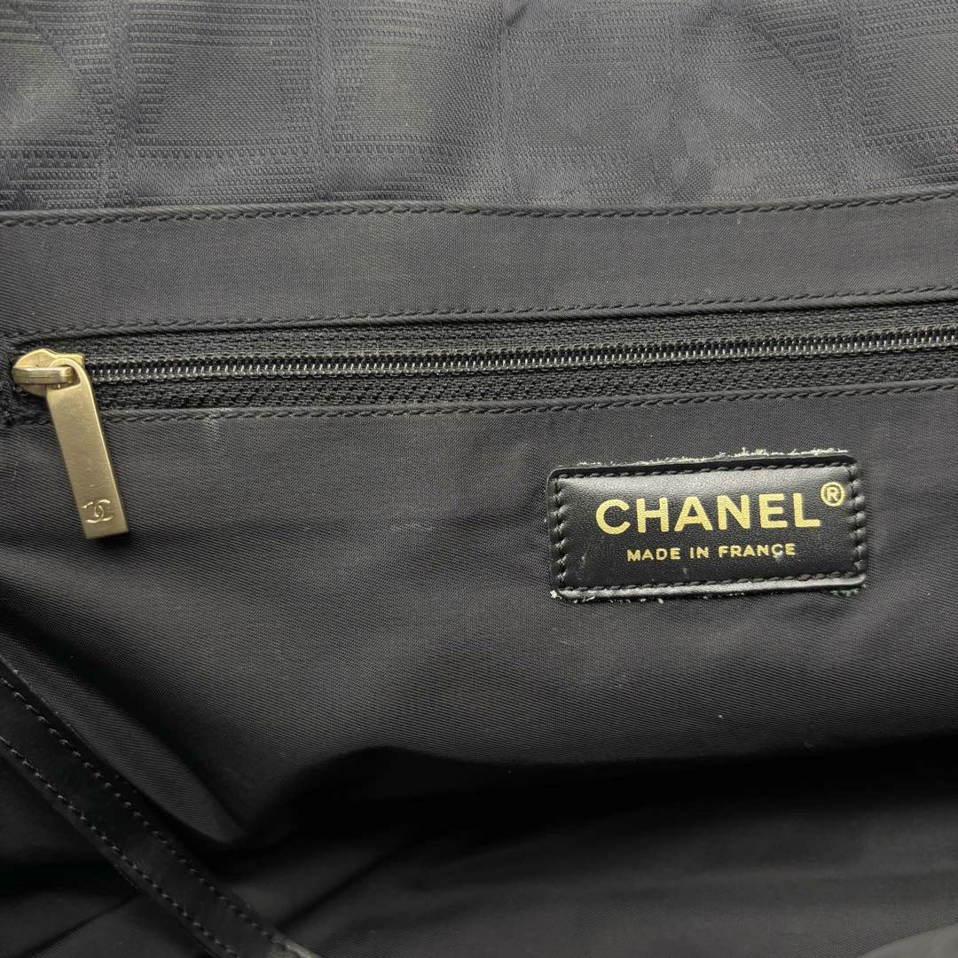 CHANEL シャネル トートバッグ ニュートラベルラインPM ナイロンキャンバス ブラック 8番台