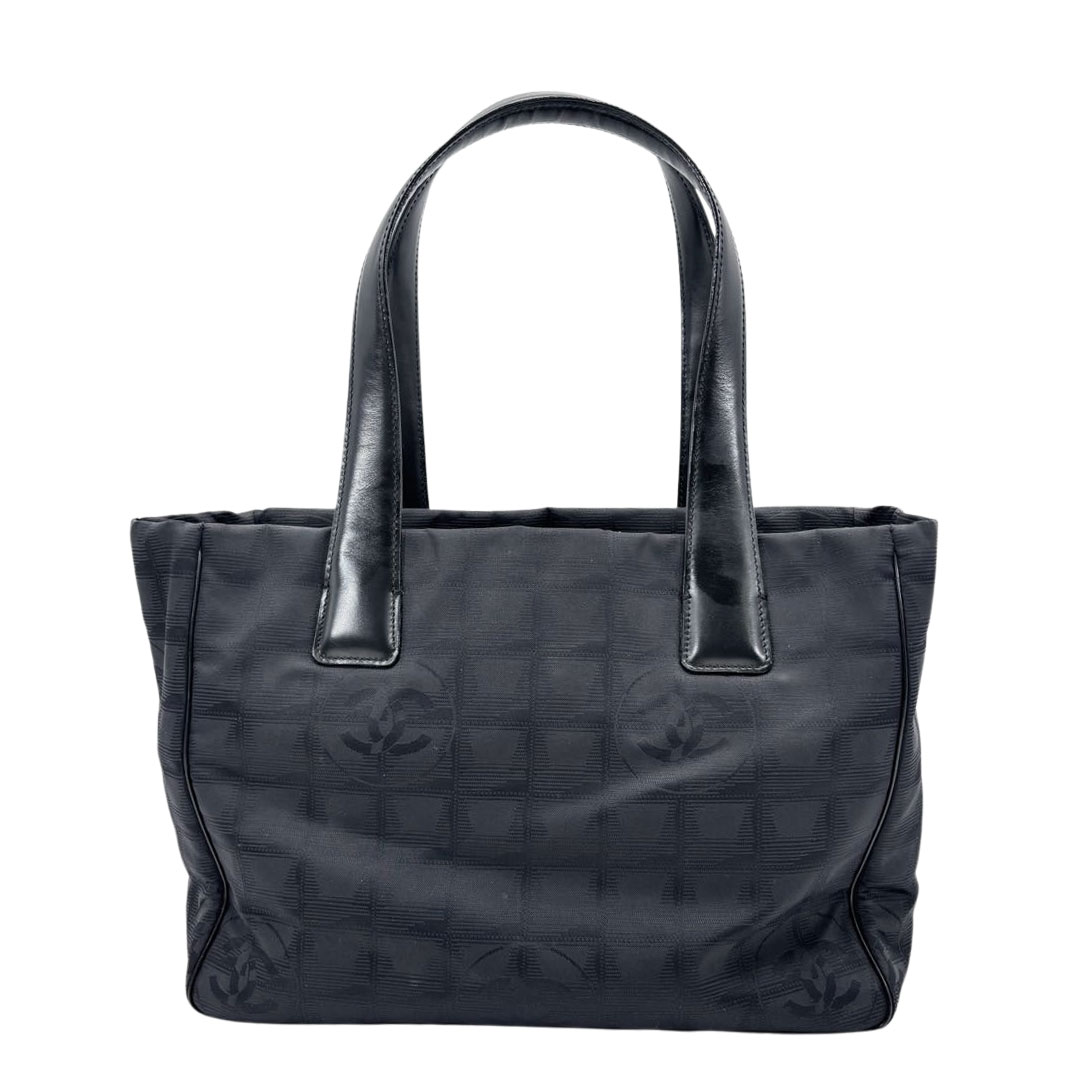 CHANEL シャネル トートバッグ ニュートラベルラインPM ナイロンキャンバス ブラック 8番台