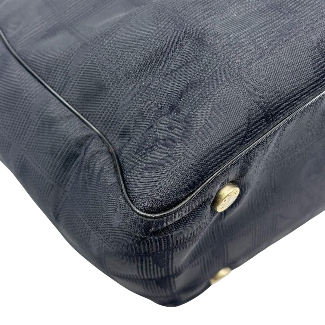 CHANEL シャネル トートバッグ ニュートラベルラインPM ナイロンキャンバス ブラック 8番台