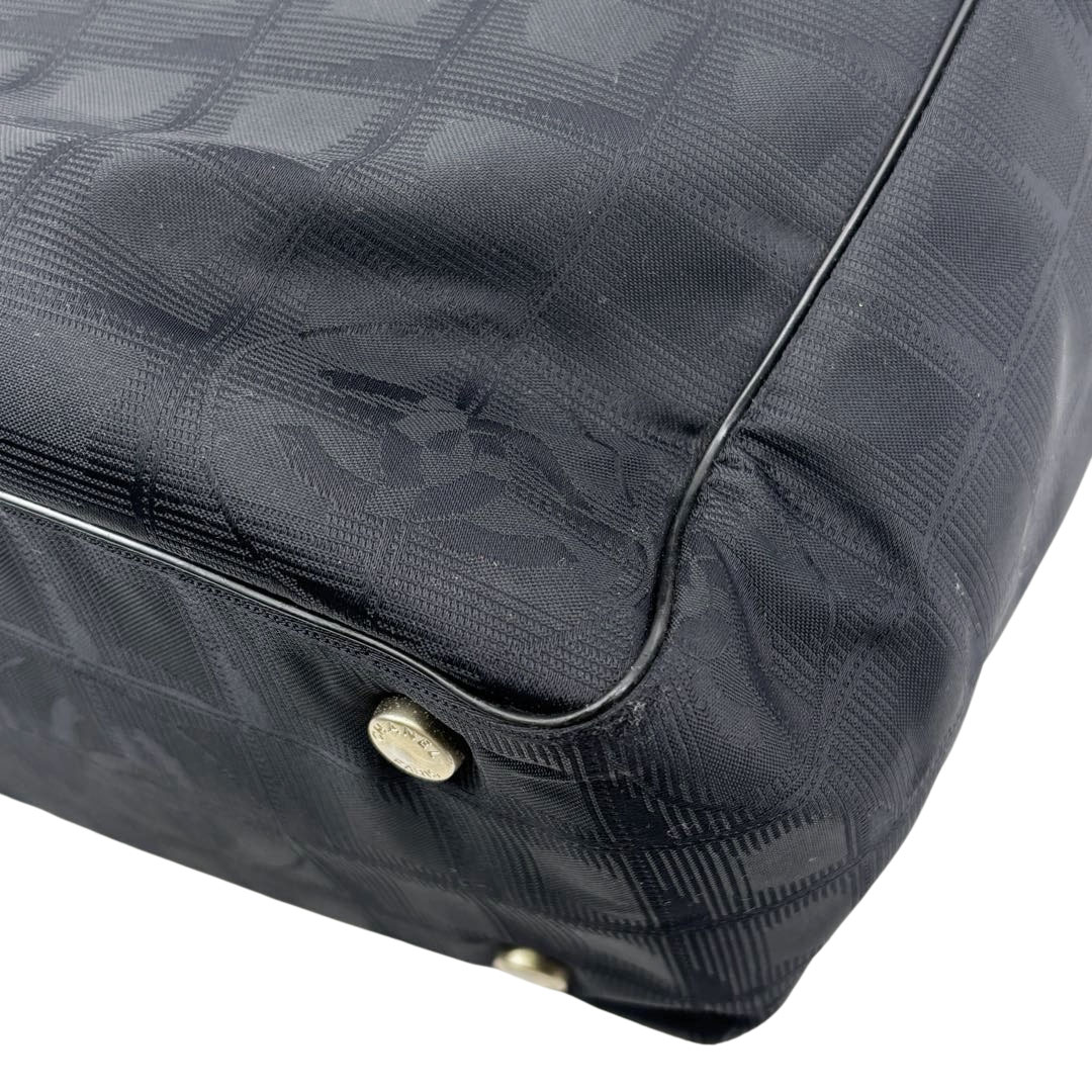 CHANEL シャネル トートバッグ ニュートラベルラインPM ナイロンキャンバス ブラック 8番台