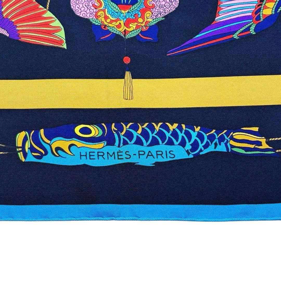 HERMES エルメス スカーフ カレ90 『SOIES VOLANTES(大空に舞うシルク