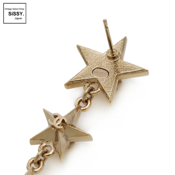 ■シャネル■ ピアス ココマーク スター ライトゴールド A17C 【CHANEL】