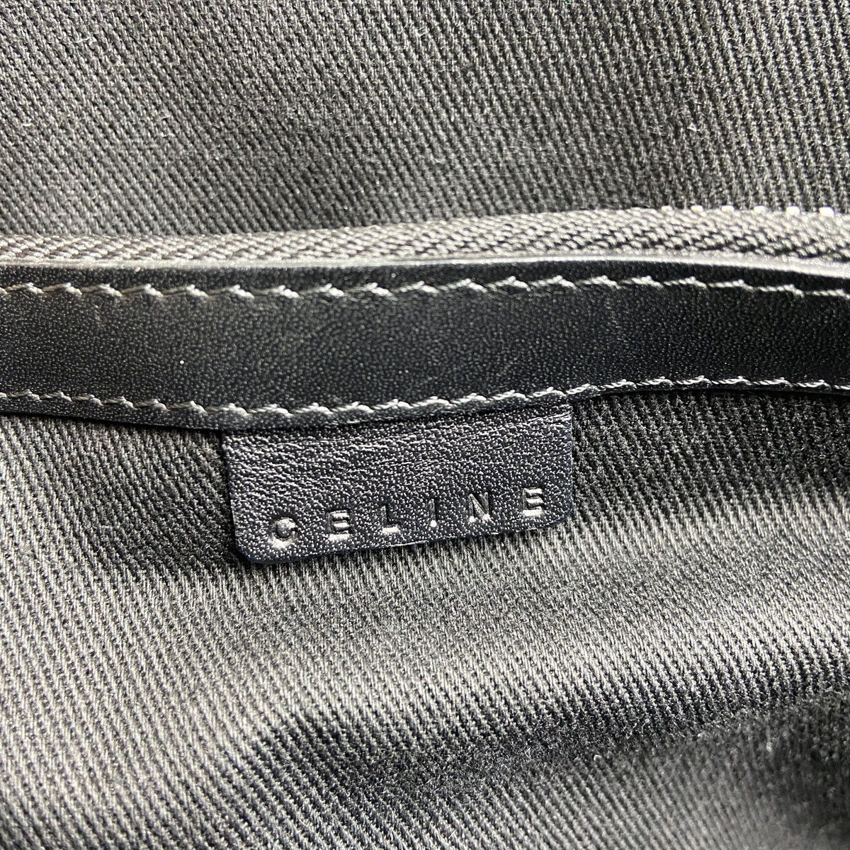 CELINE セリーヌ ブギーバッグ ハンドバッグ キャンバス レザー ブラック