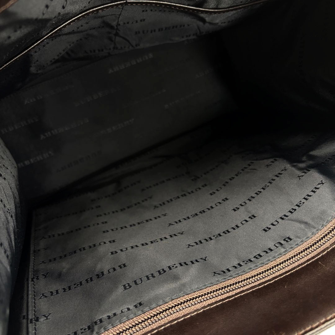 BURBERRY LONDON バーバリーロンドン 2WAYトートバッグ ナイロンキャンバス/レザー ベージュ ノバチェック柄